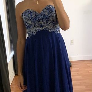 Camille la vie royal blue formal full length gown